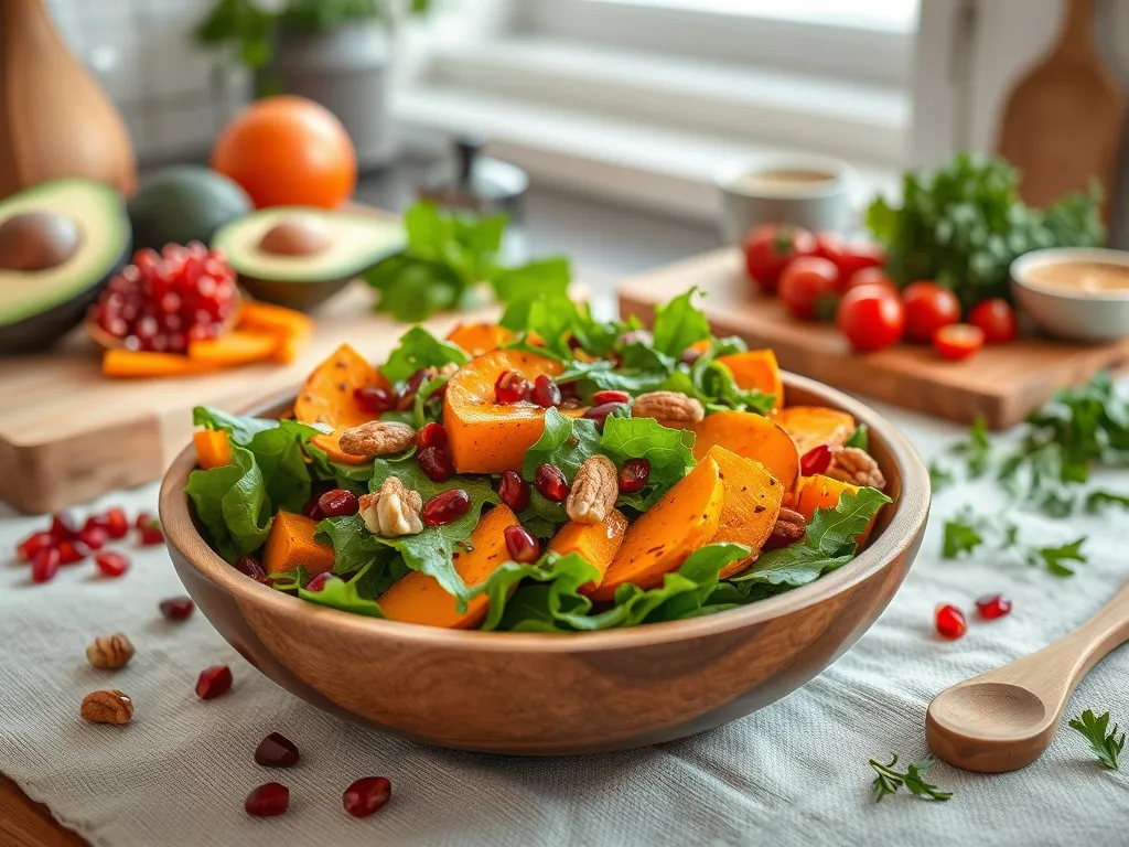 Sałatka z batatem: przepis na zdrową i pyszną sałatkę na kolację