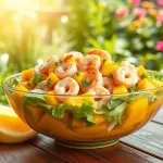 Sałatka z krewetkami i mango: przepis na orzeźwiające danie lata