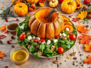 Sałatka z pieczoną dynią: idealne danie na każdą porę roku