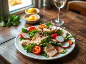 Sałatka z pstrągiem wędzonym: przepis na wyjątkowe danie na każdą okazję