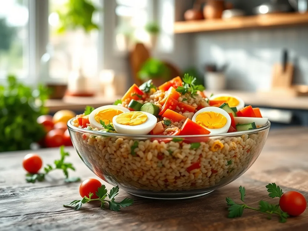 Sałatka z kaszą pęczak i jajkiem: zdrowy przepis na każdą porę roku