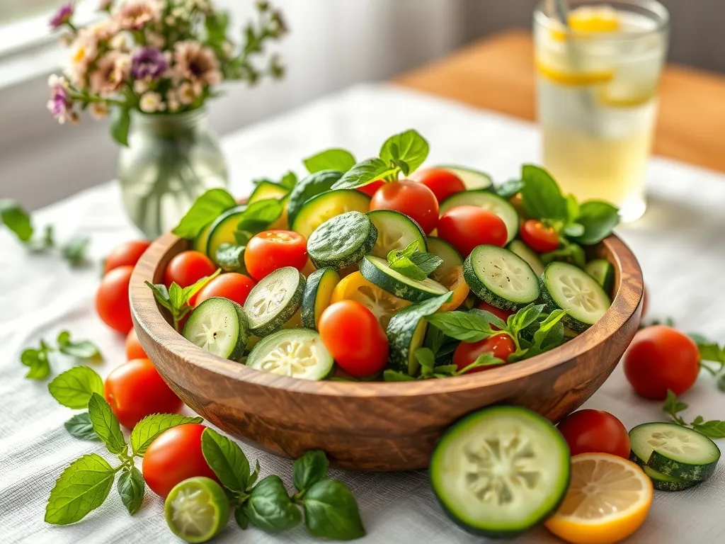 Sałatka z cukinią: przepis na zdrową i smaczną przekąskę