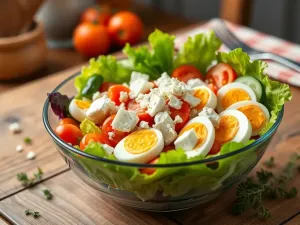 Sałatka z jajkiem i fetą: przepis na pyszne danie na każdą okazję