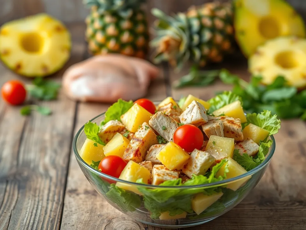 Sałatka z ananasem i kurczakiem: idealny przepis na każdą okazję!