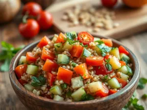 Sałatka z kaszą jęczmienną: przepis na zdrową i smaczną sałatkę