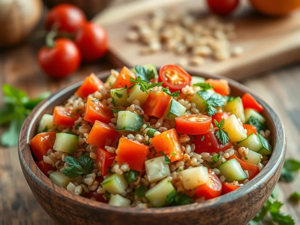 Sałatka z kaszą jęczmienną: przepis na zdrową i smaczną sałatkę