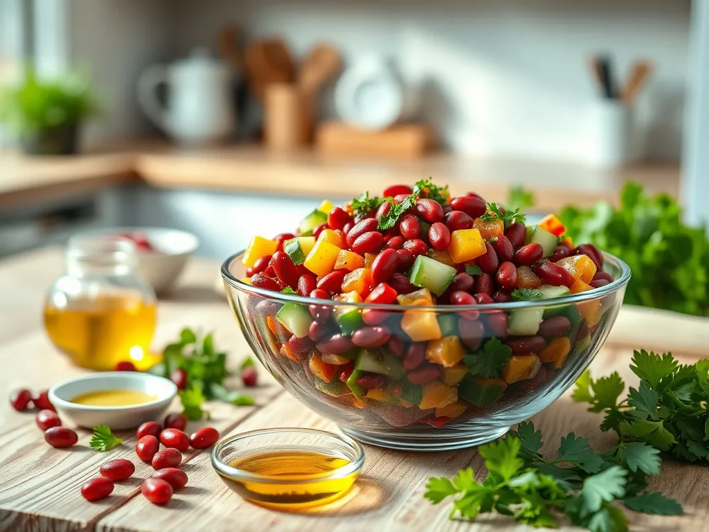 Sałatka z fasolą czerwoną: przepis na zdrową i smaczną przekąskę