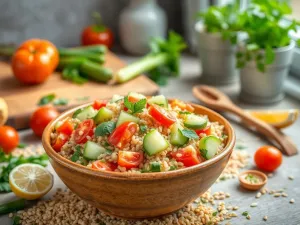 Sałatka z kaszą jaglaną: przepis na zdrową i pyszną przekąskę