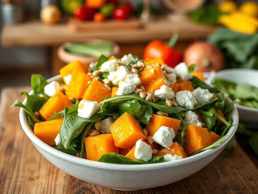 Sałatka z dynią i fetą: prosty przepis na zdrową przekąskę