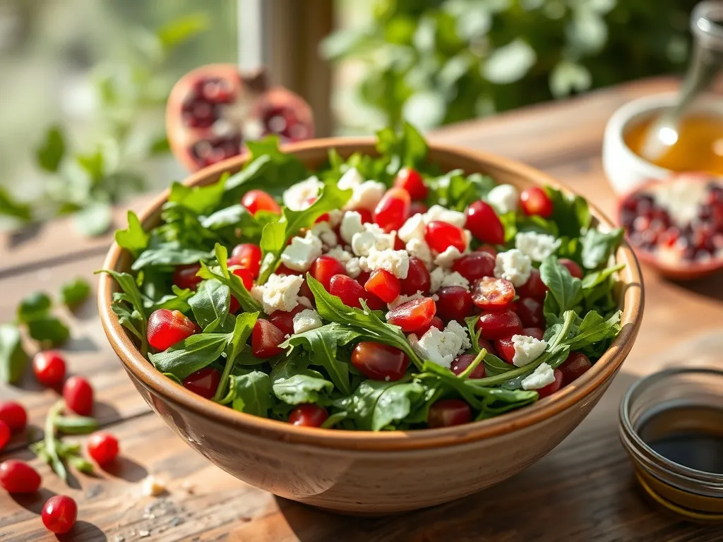 Sałatka z granatem i rukolą: przepis na zdrową przekąskę!