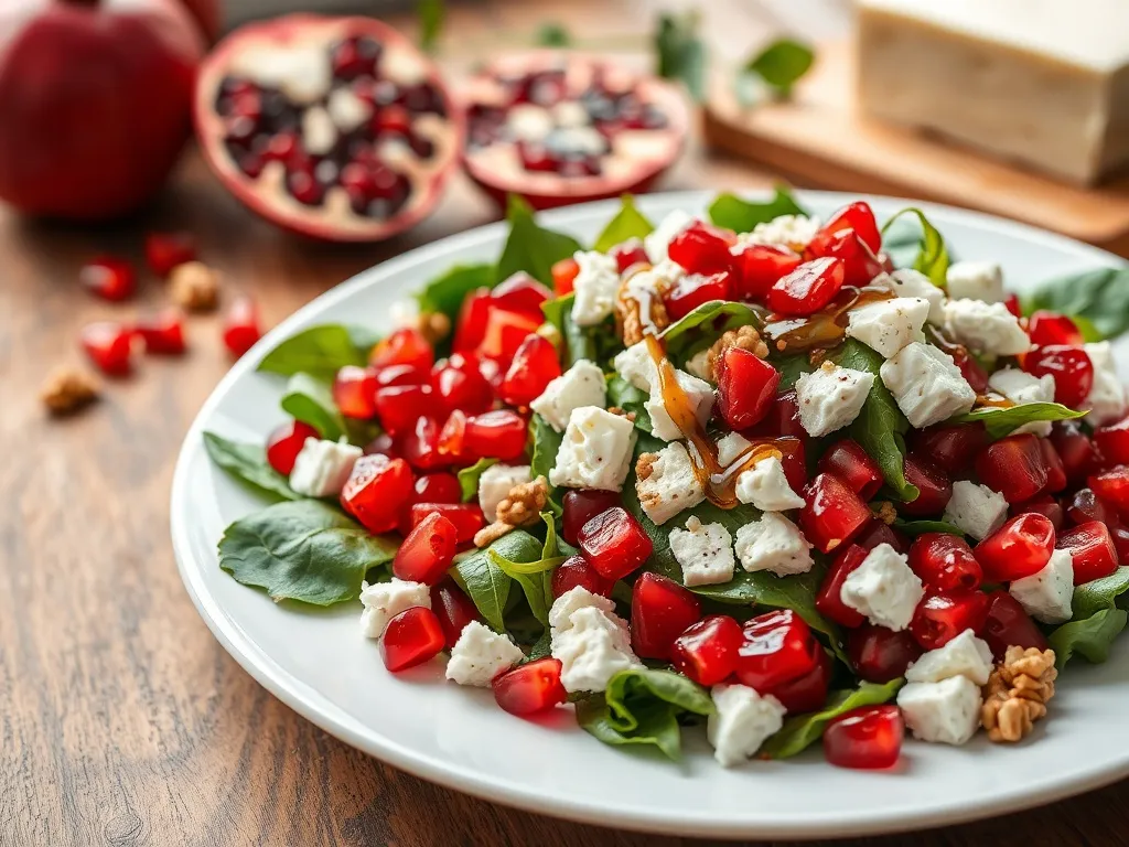 Sałatka z granatem i fetą: przepis na zdrową i smaczną przekąskę