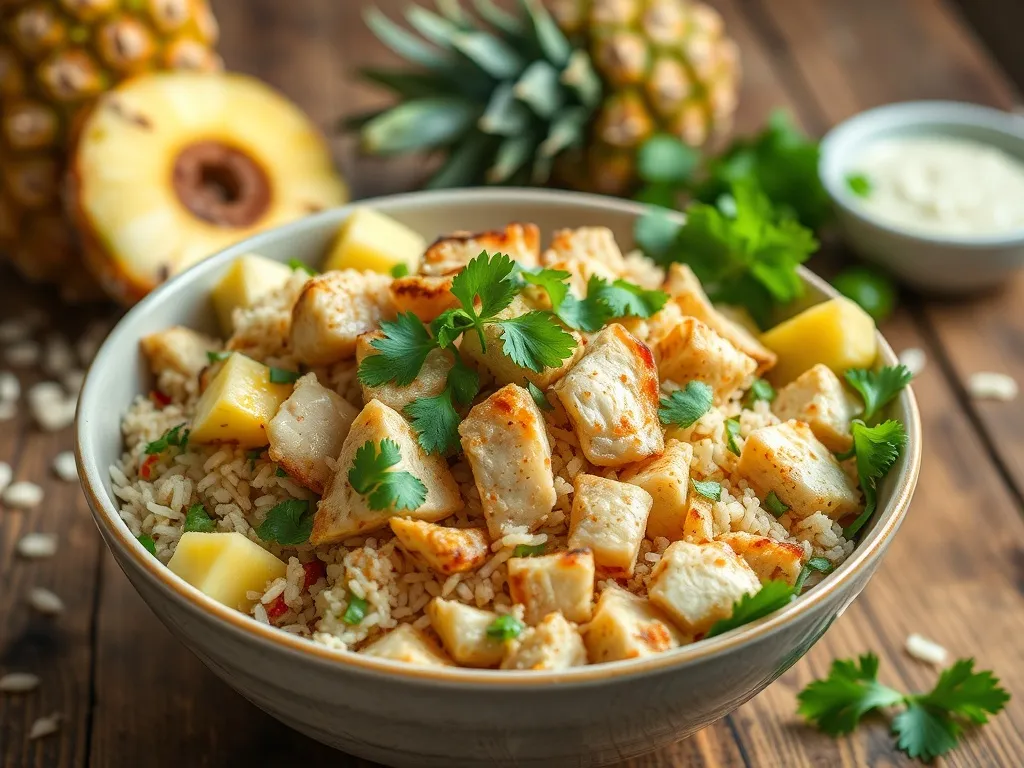 Sałatka z ryżem kurczakiem i ananasem: przepis na smaczne danie
