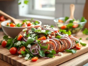 Sałatka z kabanosem: szybki przepis na smaczną przekąskę