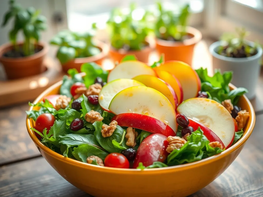 Sałatka z jabłkiem: przepis na zdrową i pyszną przekąskę
