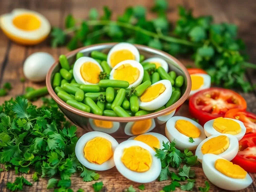 Sałatka z bobem i jajkiem: przepis na zdrową i smaczną przekąskę