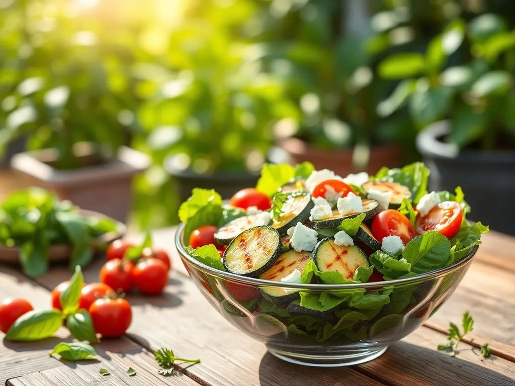 Sałatka z grillowaną cukinią: przepis na zdrową i smaczną przekąskę