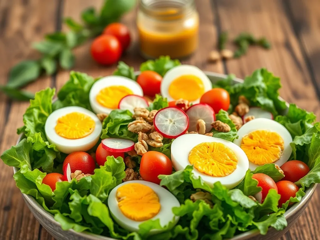 Sałatka z roszponką i jajkiem: prosty przepis na zdrową przekąskę