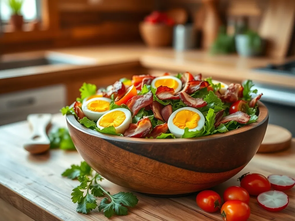 Sałatka z boczkiem i jajkiem: przepis na idealne danie na każdą okazję