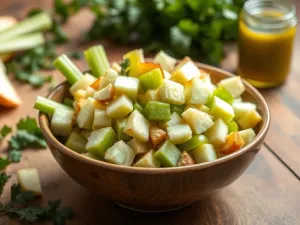 Sałatka z selera naciowego i jabłka: przepis na zdrową przekąskę
