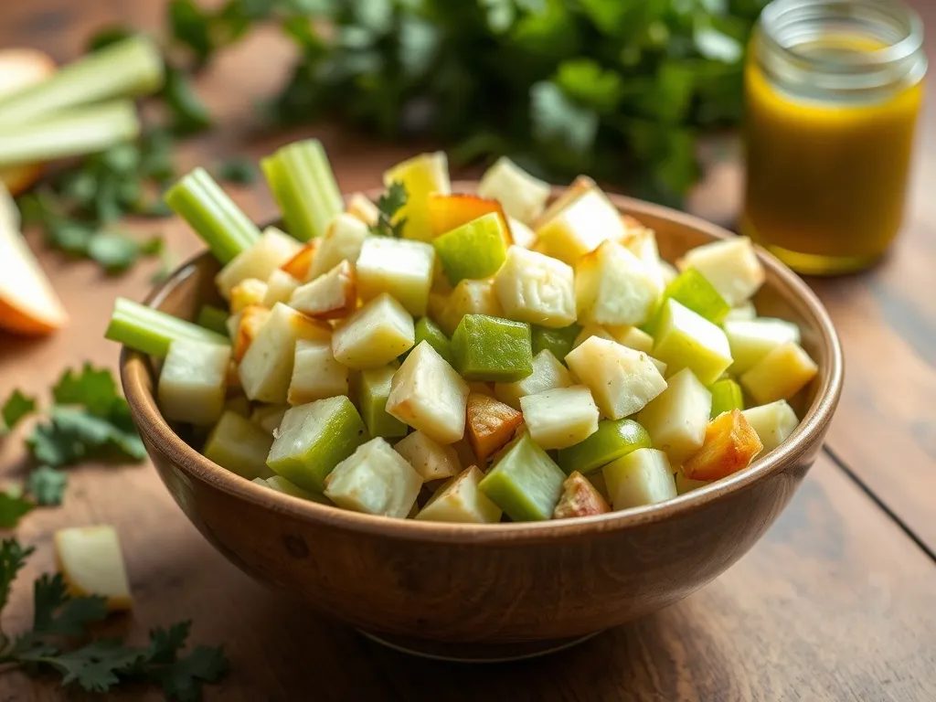 Sałatka z selera naciowego i jabłka: przepis na zdrową przekąskę
