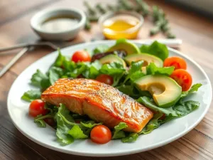 Sałatka z pieczonym łososiem i makaronem: przepis na zdrowy posiłek