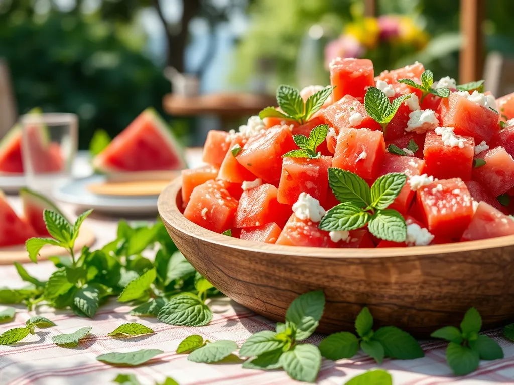 Sałatka z arbuzem: orzeźwiający przepis na letnie dni!