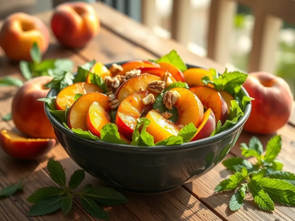 Sałatka z brzoskwiniami z puszki: prosty przepis na letnią przekąskę