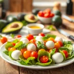 Sałatka z awokado i mozzarellą: przepis na zdrowe śniadanie