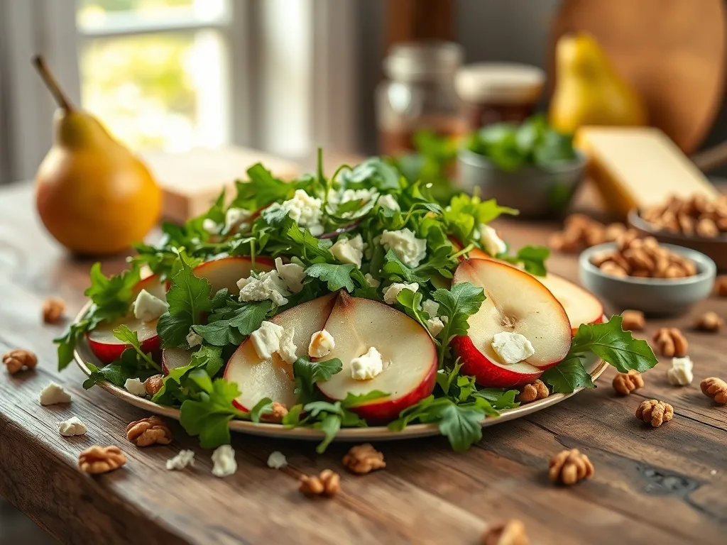 Sałatka z gruszką i gorgonzolą: idealne połączenie smaków na talerzu