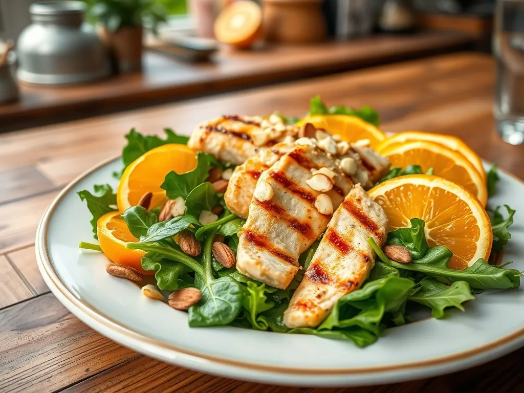 Sałatka z pomarańczą i kurczakiem: przepis na wyjątkową przekąskę