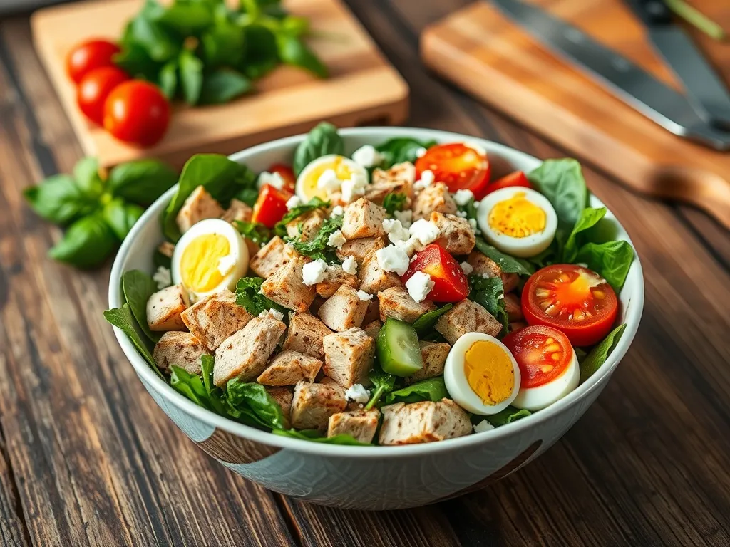 Sałatka z kurczakiem i jajkiem: szybki przepis na pyszne danie