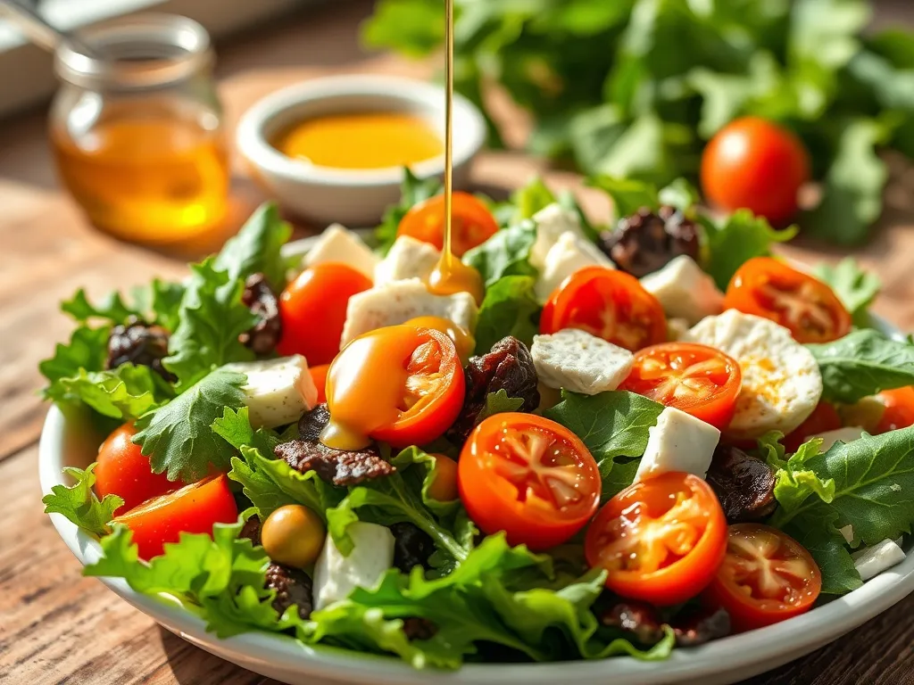 Sałatka z kozim serem: przepis na pyszne danie z miodowym winegretem