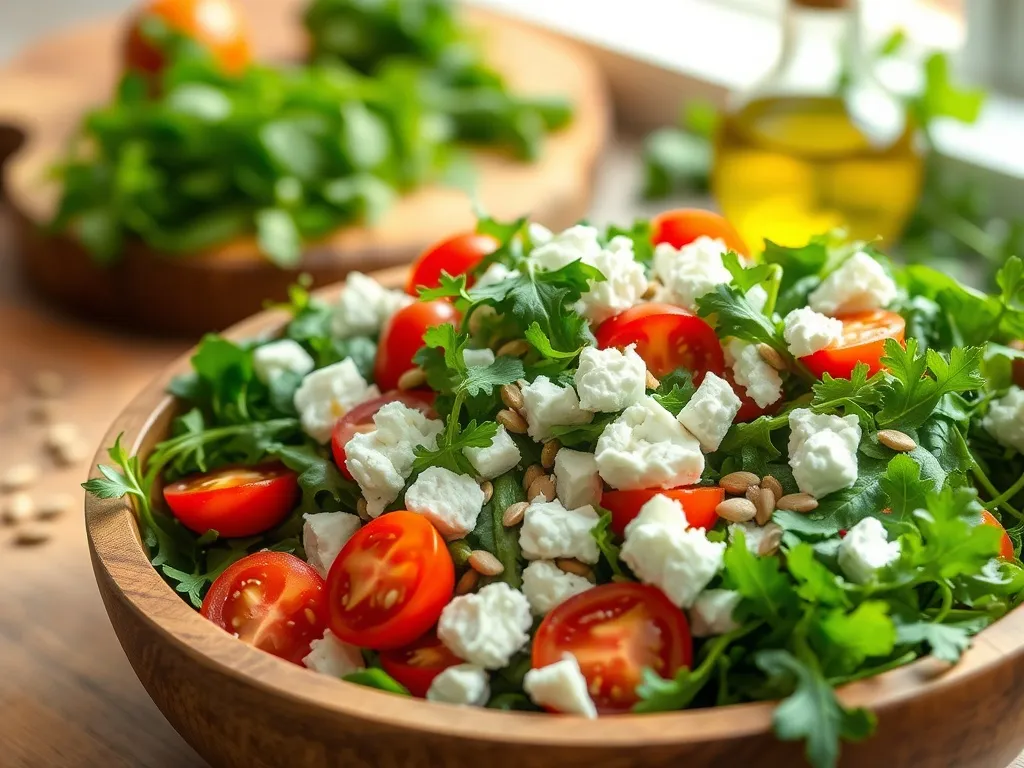 Sałatka z rukolą i fetą: przepis na zdrową i smaczną przekąskę
