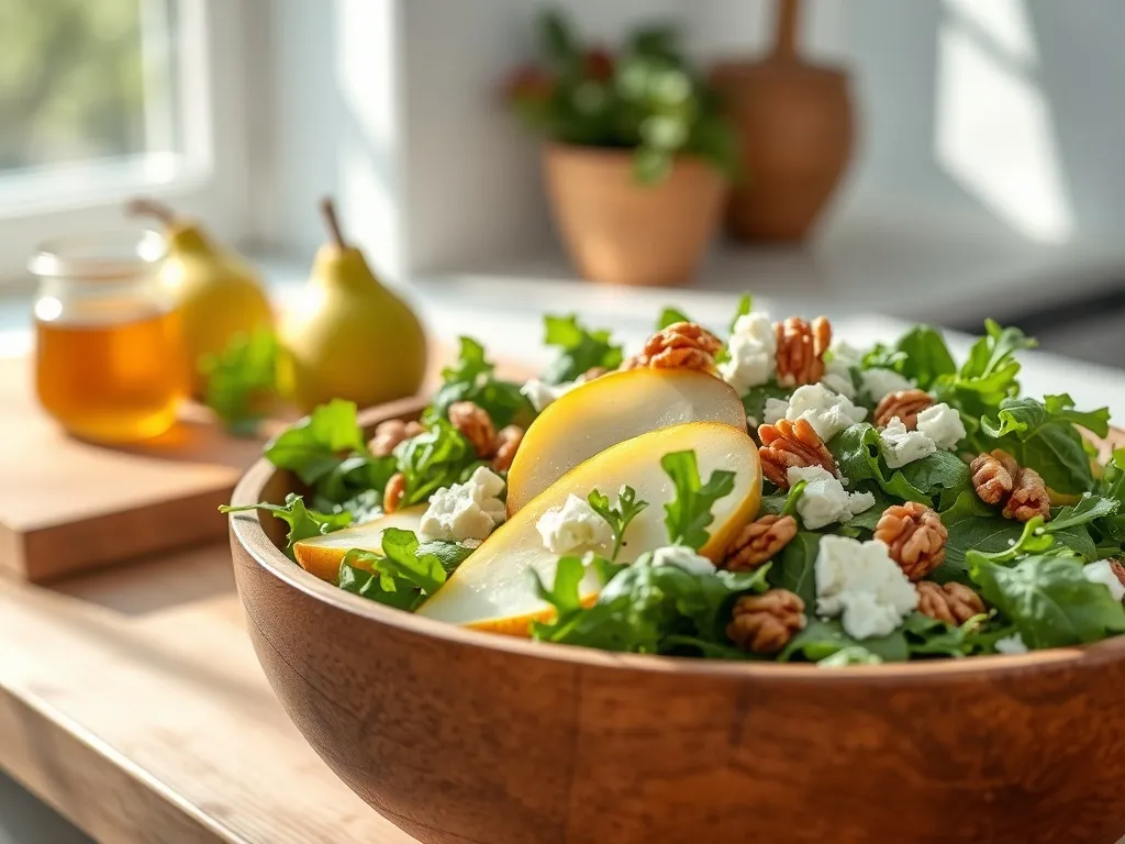 Sałatka z gruszką: przepis na zdrową i smaczną przekąskę