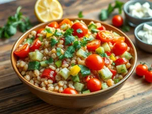 Sałatka z kaszą pęczak do pracy: szybki przepis na zdrowy lunch