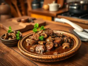 Wołowina w sosie grzybowym: przepis na pyszne danie na każdą okazję
