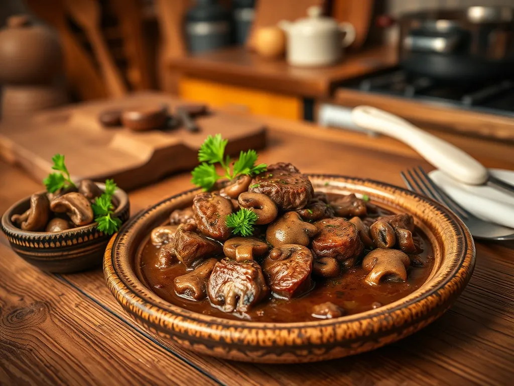 Wołowina w sosie grzybowym: przepis na pyszne danie na każdą okazję