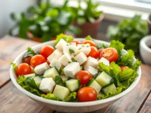 Sałatka z serem białym: przepis na zdrową i smaczną przekąskę