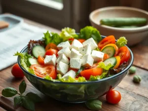 Sałatka z serem sałatkowym: przepis na zdrową i smaczną przekąskę