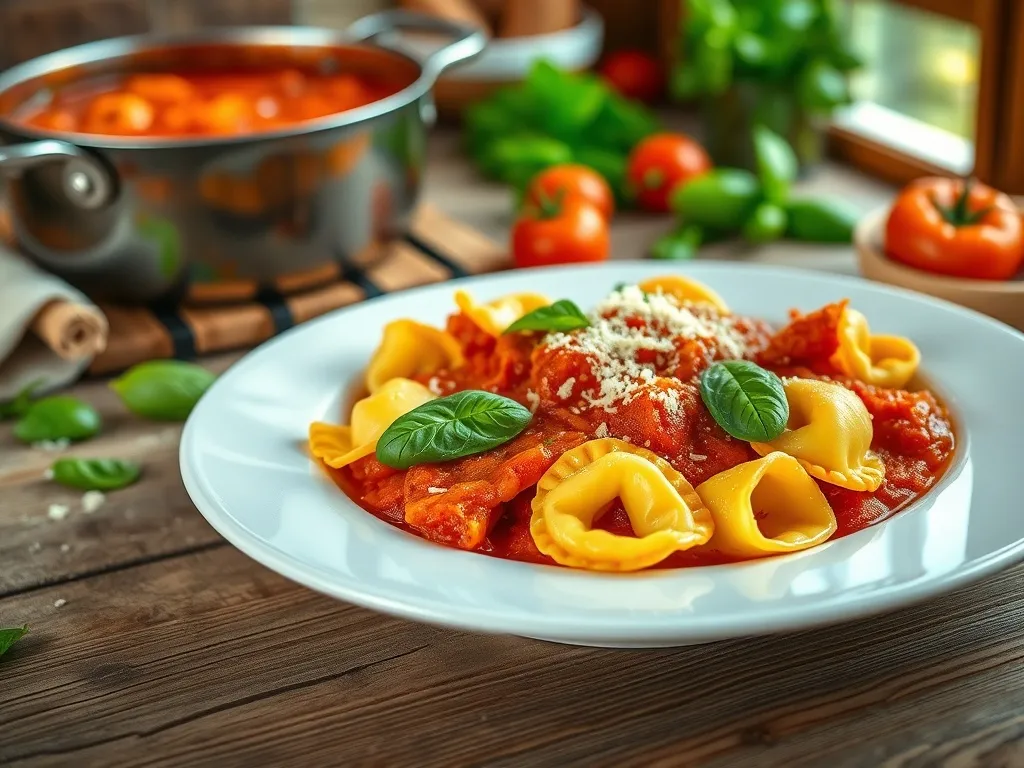 Tortellini w sosie pomidorowym: szybki przepis na pyszny obiad