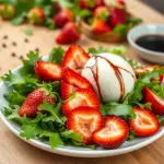 Sałatka z truskawkami i mozzarellą: idealne połączenie smaków!