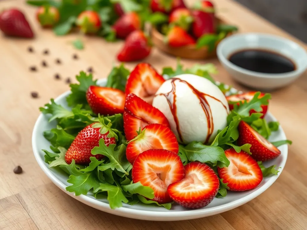 Sałatka z truskawkami i mozzarellą: idealne połączenie smaków!