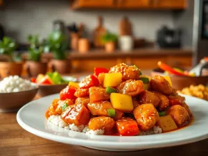 Kurczak w sosie słodko kwaśnym: przepis na idealne danie!