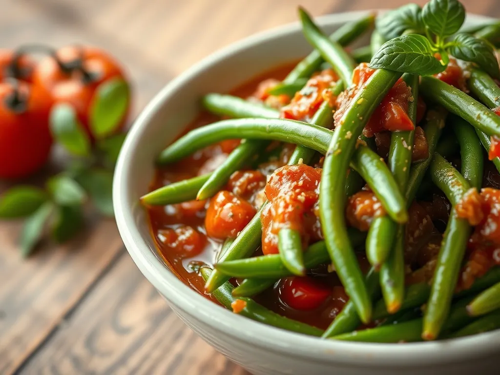 Fasolka szparagowa w sosie pomidorowym: przepis na pyszne danie