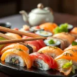 Jak jeść pałeczkami sushi?