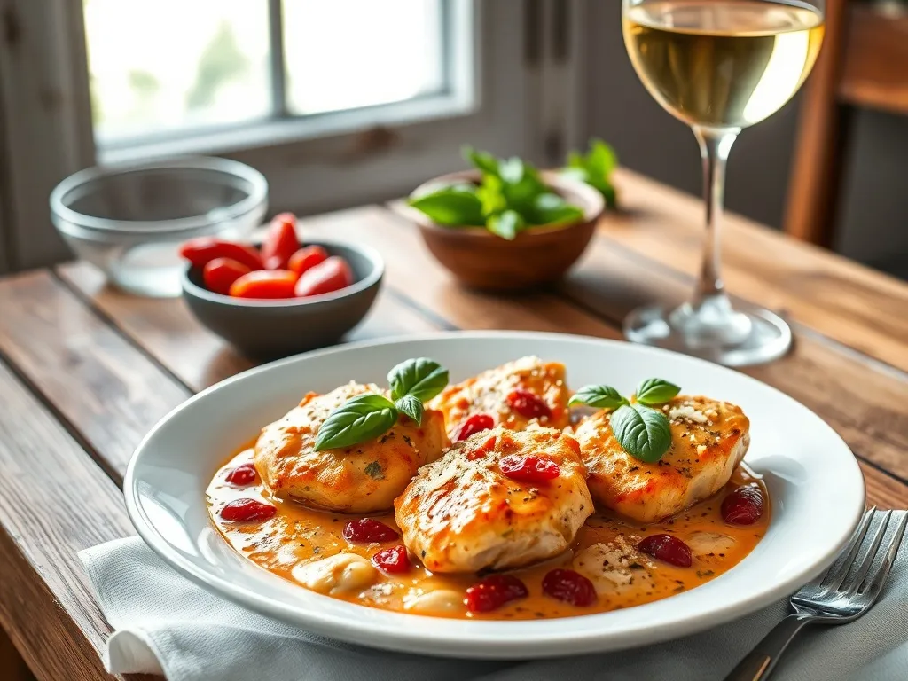 Kurczak w sosie z suszonymi pomidorami: pyszny przepis na obiad