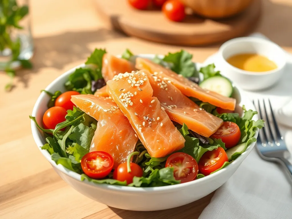 Sałatka z łososia: prosty przepis na zdrową i smaczną przekąskę