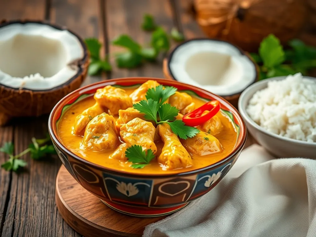 Kurczak w sosie curry z mleczkiem kokosowym: prosty przepis na obiad