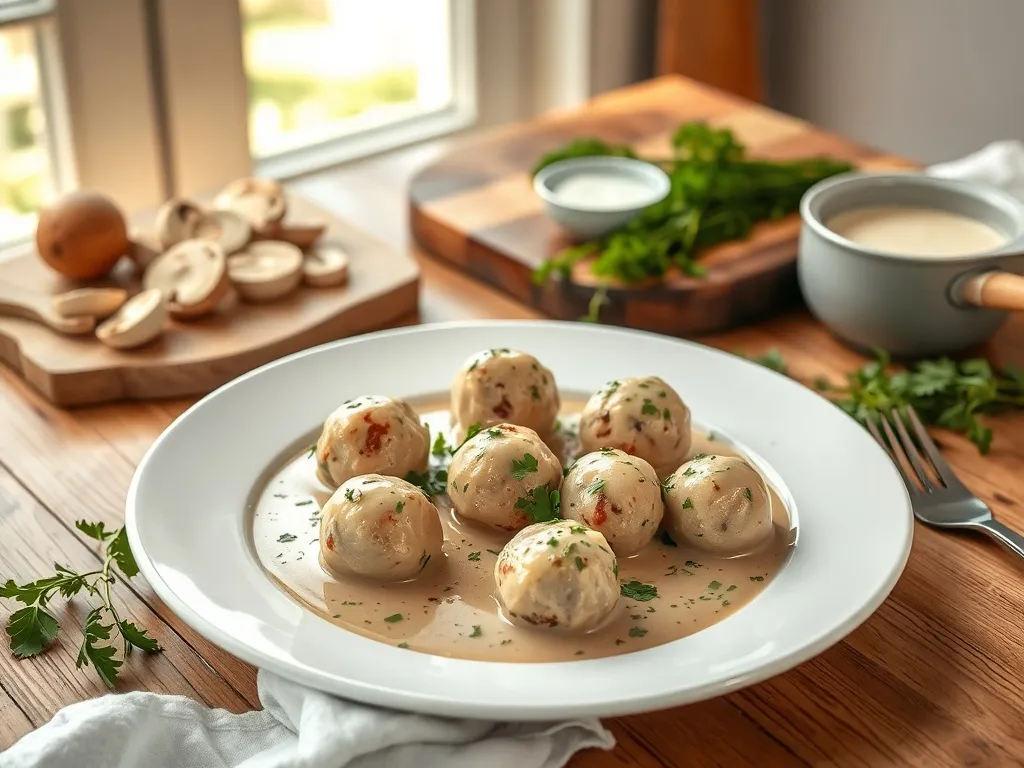 Pulpety w sosie kurkowym: przepis na pyszne danie z indyka