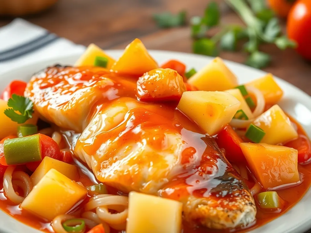 Ryba w sosie słodko-kwaśnym z ananasem - jak przygotować pyszne danie?